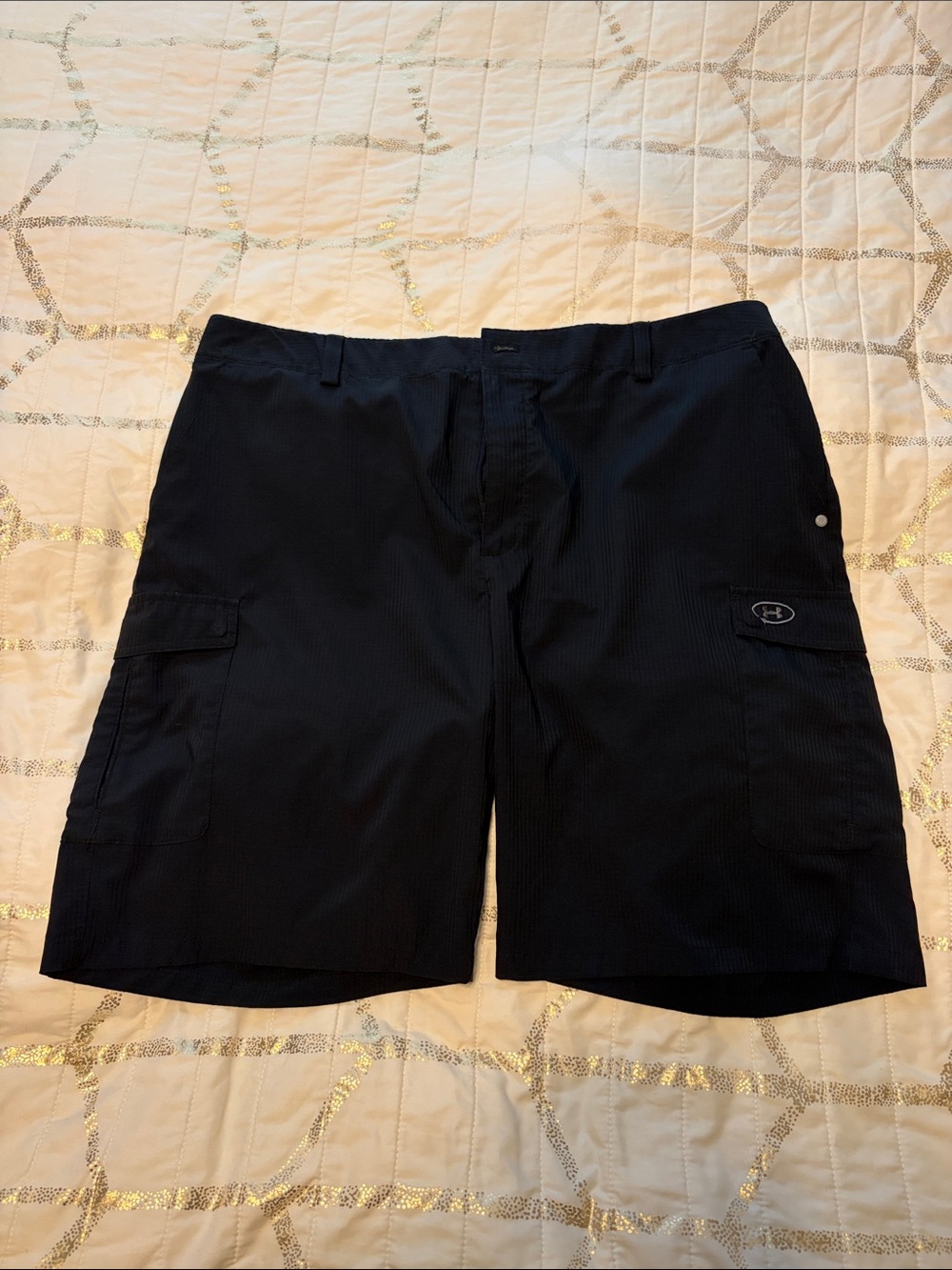Under Armour Black Cargo Shorts - Men's Tactical Style